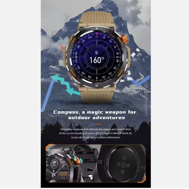 HT17 Smart Watch 2024 – Monitoreo de salud, resistente al agua IP67, batería de 450mAh, deportes al aire libre y función de llamadas. - Image 5